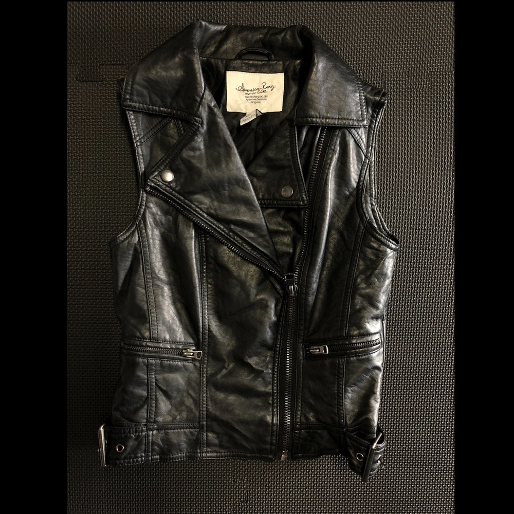 Faux Leather Vest